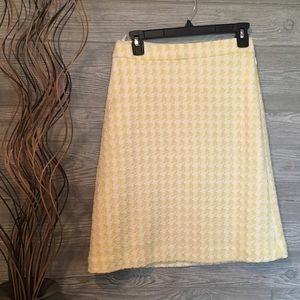Yellow tweed skirt